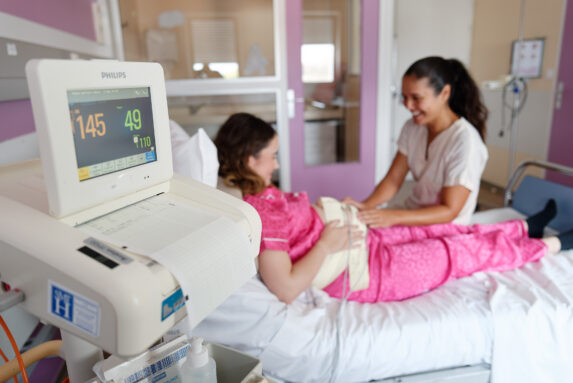 Visite de la maternité de Lens