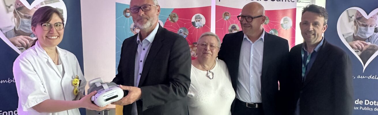 Remise de don de casques de réalité virtuelle au Centre Hospitalier de Lens !
