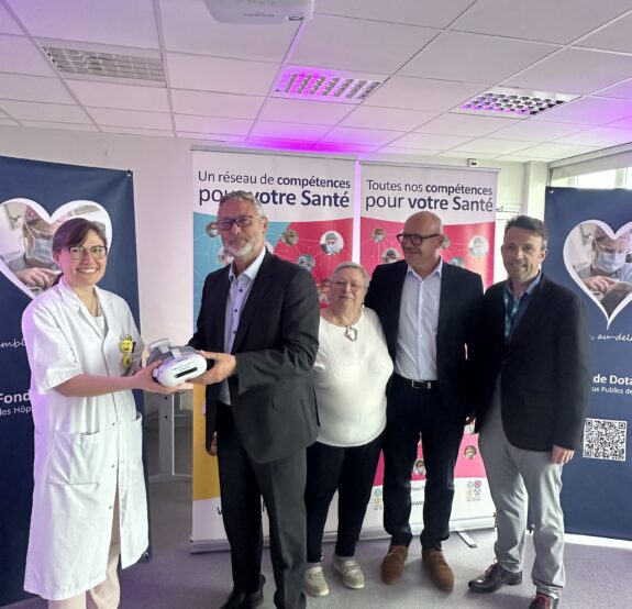Remise de don de casques de réalité virtuelle au Centre Hospitalier de Lens !