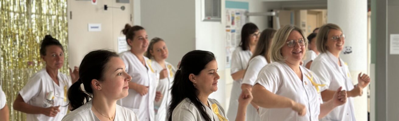 Septembre en Or, le Centre Hospitalier de Lens se mobilise contre le cancer pédiatrique.