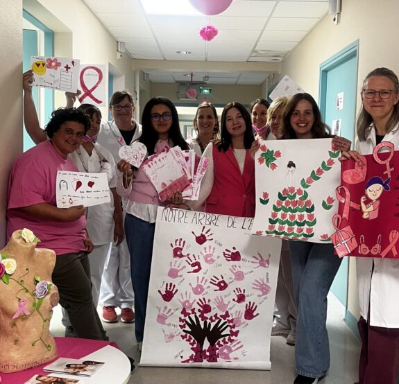De jolis messages de soutien pour les patientes du service d’oncologie.